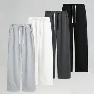 4 Pack Men's knitting Solid Color Drawstring Waist Loose Fit Straight Leg Sports Pants,Unisex Versatile Casual Joggers,Plain Sweatpants,Suitable For Daily Wear,Commuting,Outdoor Hiking,Going Out,Activities Trousers,For Spring/Summer/Autumn/Winter Menswear