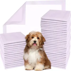 Disposable Underpads - Pee Pads for Dogs, Super Absorbent & Leak-Proof Puppy Pads - Waterproof Dog Pads, Lavender Scented Dog  Pads for Cats, Rabbits (Pack of 100 - 22x22)