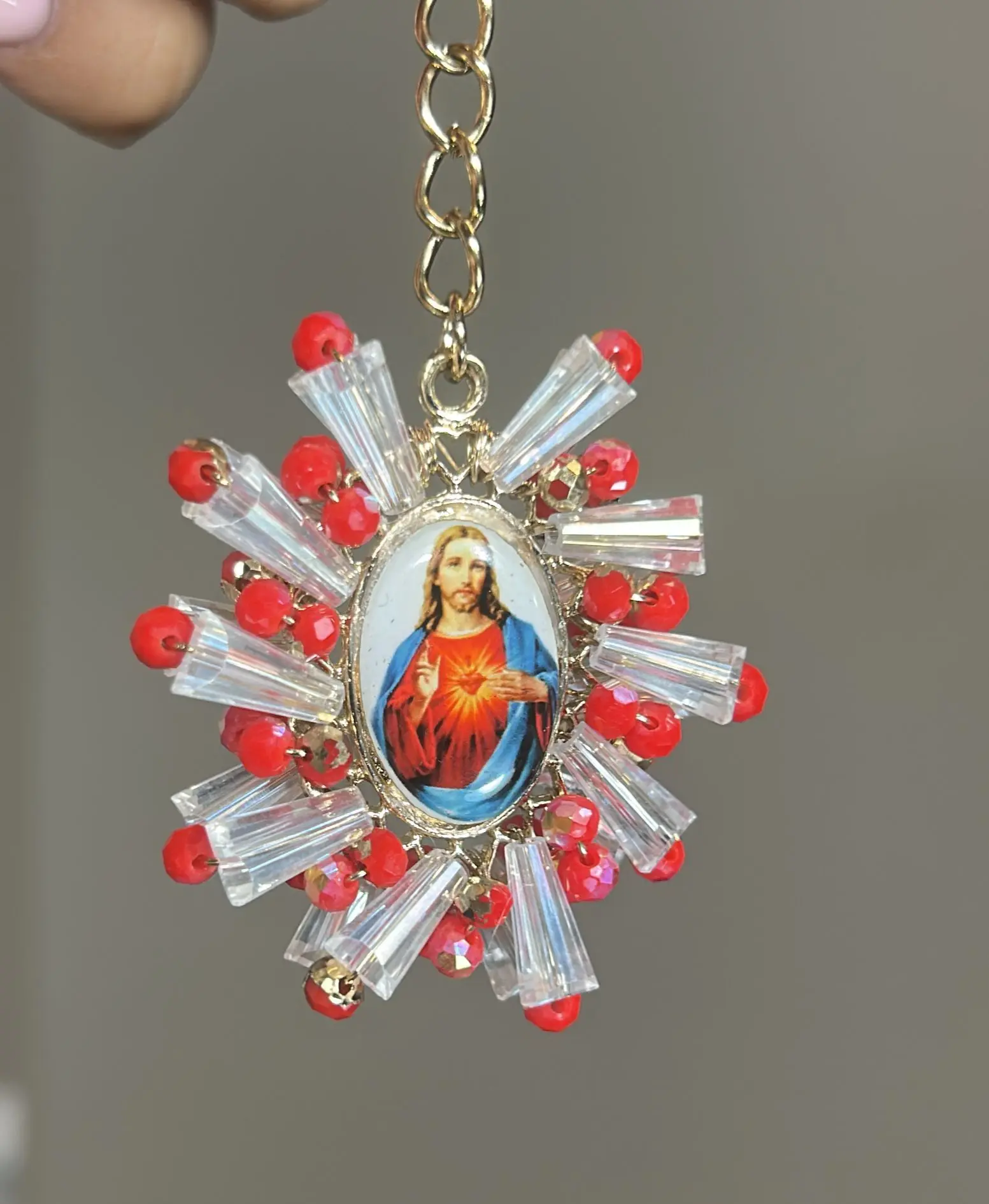 Llavero Sagrado Corazón de Jesús/ Sacred Heart of Jesus Keychain