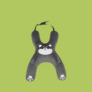 Kids Car Neck Pillow with Seat Belt Safety Sleep Aid Prevent Leaning Head Back Seat Sleeping Comfort During Long Distance Travel