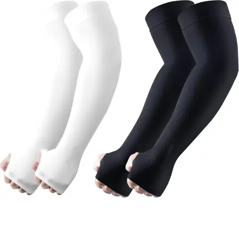 Cooling Upper Arm Sleeve - 1-Piece High Elasticity Compression Sports Support, Anti-UV, Breathable, Moisture-Wicking, Bug-Dust & Bite Guard, Comfortable to Wear for Fitness, Daily Activities (Cooling Arm Covers)