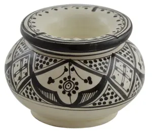 Ceramic Ashtrays Moroccan Handmade Smokeless Exquisite Extra Large Glazes