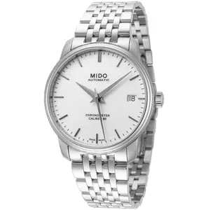 Mido Women's Baroncelli III Fashion Round 34mm Automatic Mechanical Watch with Calendar, M0272081101100