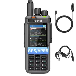 Radtel RT-880G GPS APRS  10W HF SSB Rx with Cross-Ban 1024 Channels Walkie Talkie 1024 Channels Portable CB Radio  2400mAh Battery HF SSB Rx with Cross-Band,(with program cable,Earphone)