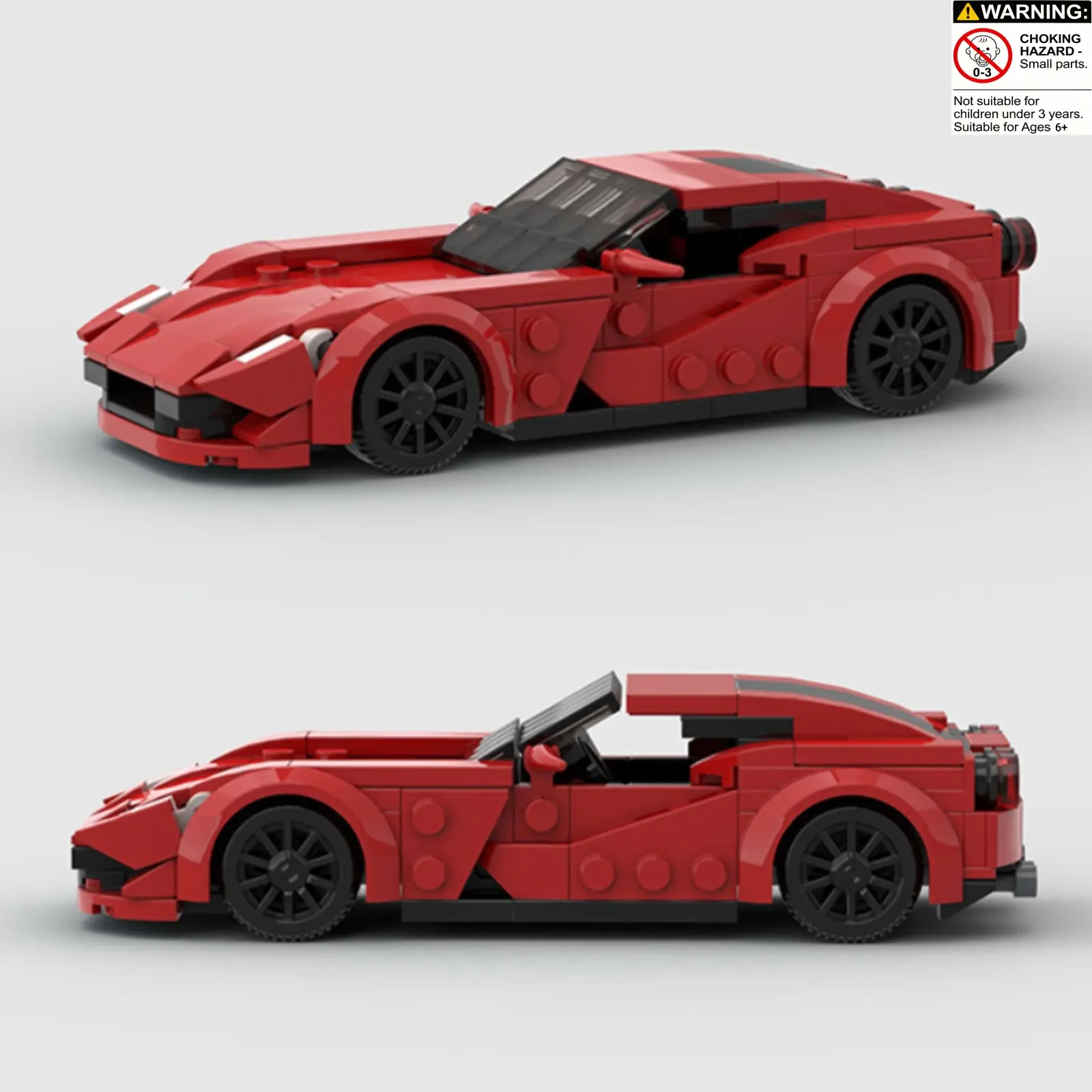 Building Car Model Moc Toy, Moc Blocks Set, Building Block Sets, Model Building Kits, 156-Piece Classic Racing Car Replication, Stem Learning Puzzle Game, Parent-Child Gift
