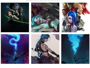 Arcane League Of Legends Set of 6 High Quality Arcane Poster Print Room Decor Arcane Poster Wall Art Arcane Printable Wall Decore Gifts - No Frame