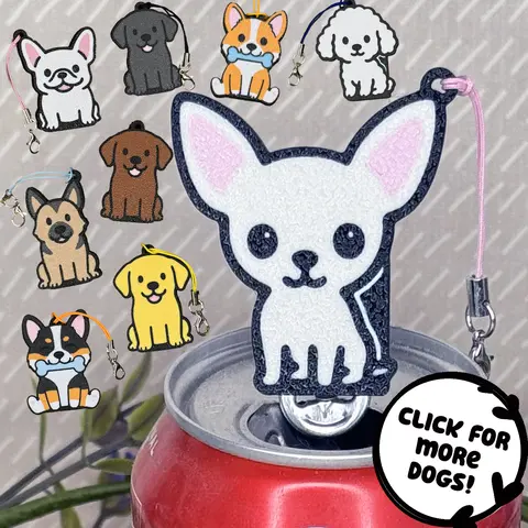 Tab Buddies Dog Collection! Cute soda can tab opener help for long nails, kids, sore hands Kitchen Utensils