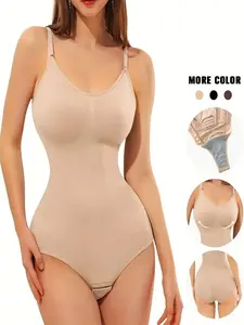 3 Seamless Shaping Bodysuits For Tummy Control, Butt Lifting And Butt, Women's Tummy Control Pants Womenswear Overall woman high-waisted back straightener basic daily wear lifter Adjustable Solid yianna fajas
