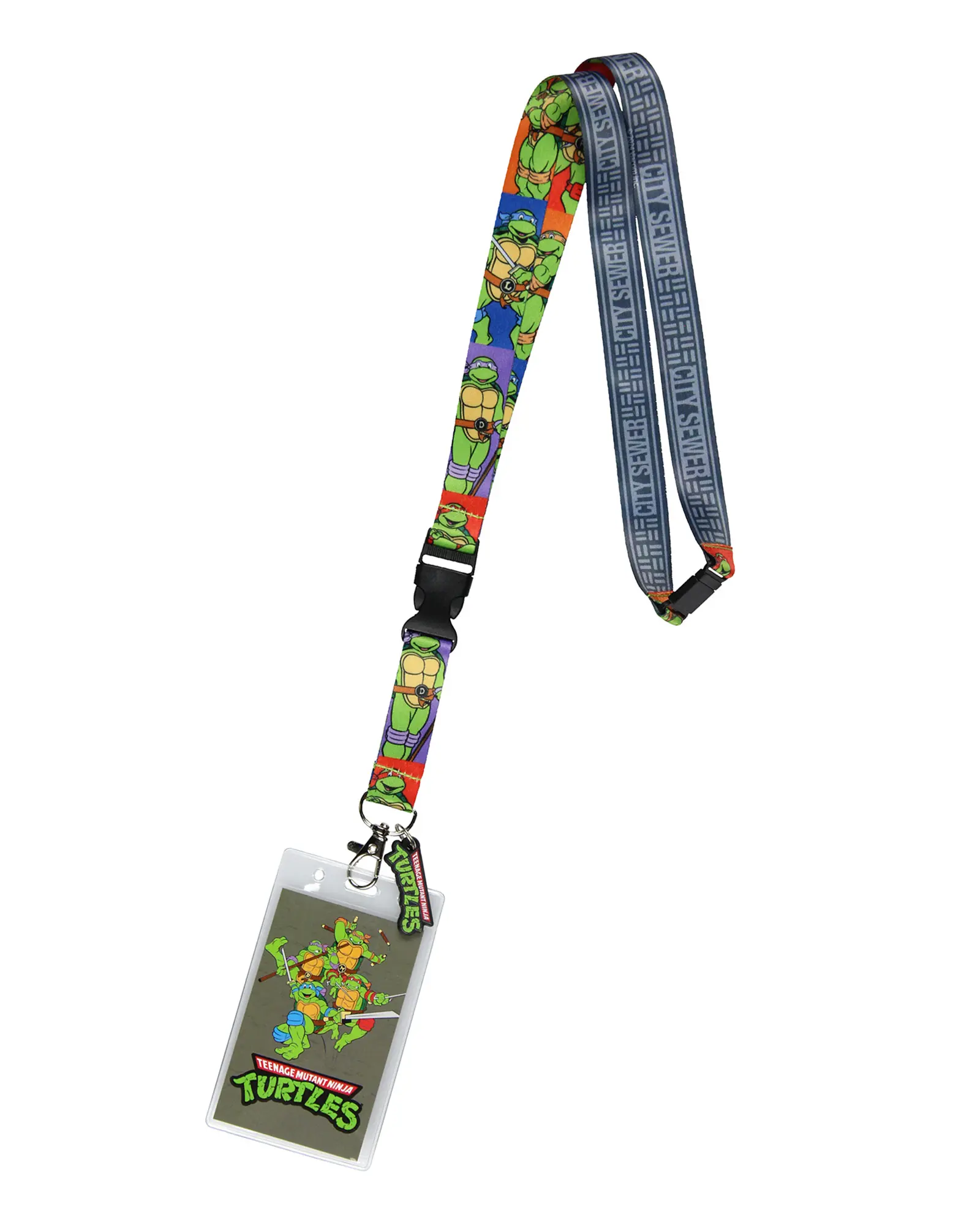 Teenage Mutant Ninja Turtles Lanyard TMNT City Sewer Breakaway ID Badge Holder