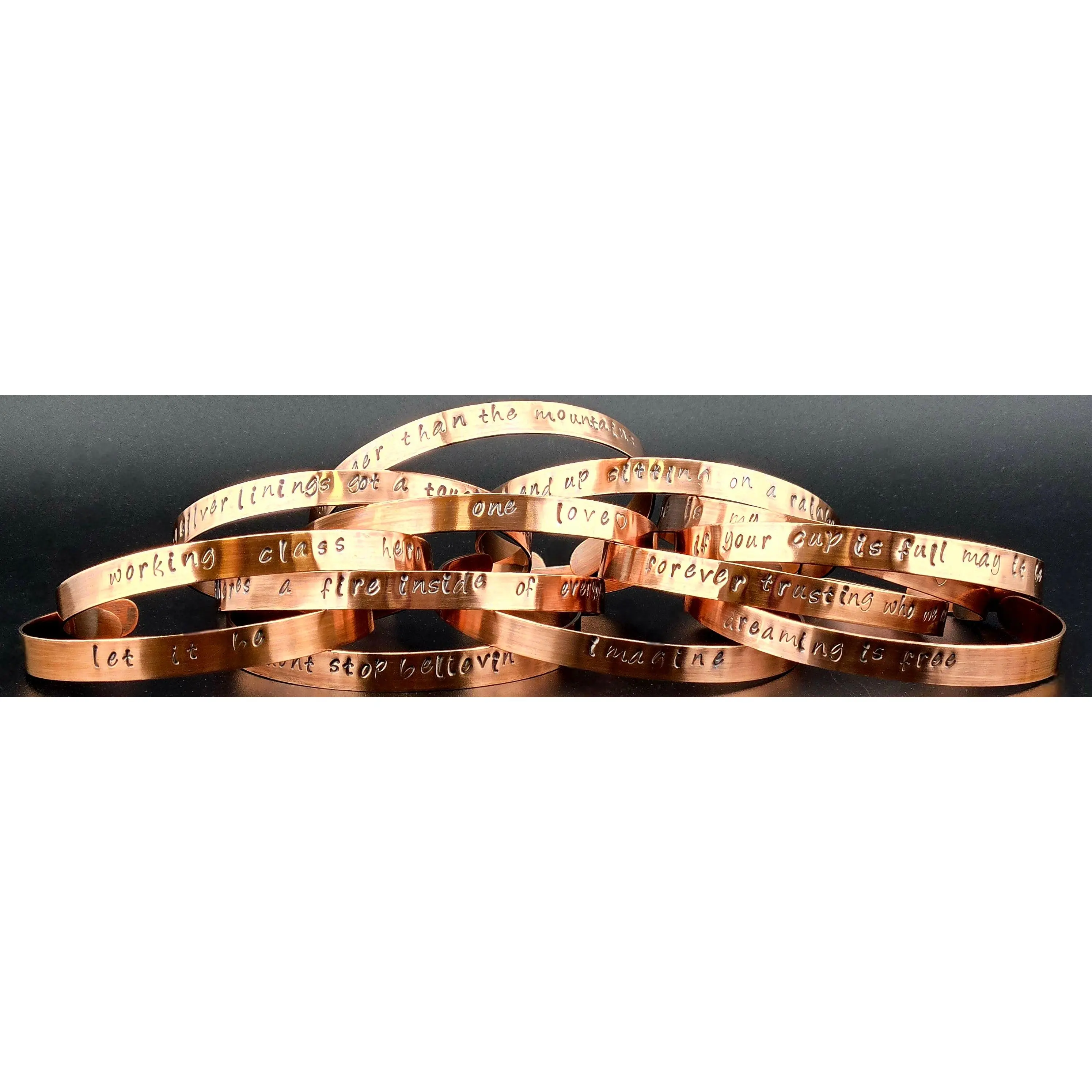Copper Song Lyrics Bracelet