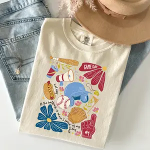 Comfort Colors® Baseball Mom Shirt Baseball Collage Shirt High School Baseball Shirt Baseball Season Shirt Baseball Game Shirt Woman Baseball Shirt