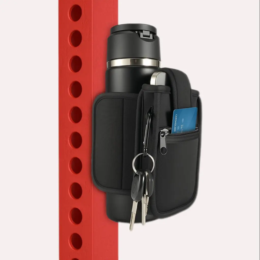 Magnetic Water Bottle Holder Bag, Drinkware, Drink Holders, Secure Magnetic Design Fits Any Metal Surface, Compatible with 18-40oz Bottles, Unisex Fitness Accessory, Universal Fit
