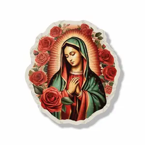 Virgen de Guadalupe Sticker Our Lady of Guadalupe Peel and Stick  Different Sizes Decor Smooth