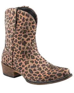 Women's Ingrid Leopard Print Western Booties Snip Toe - 09-021-1567-2997 Ta