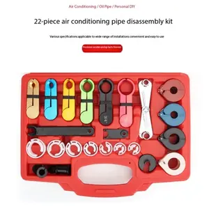 Quick Disconnect Tool Set, 22 Piece Line Disconnection Kit, Fits A/c Fuel & Transmission Systems, Compatible with Ford Chevrolet, Mechanic Tools