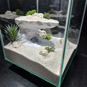 3D Bioactive Gravel Tunnel for Aquariums, Dual-Channel Fish Shelter & Reptile Observation Nest, Aquatic & Terrestrial Pet Habitat Decor