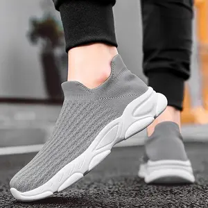 【Flash Sale】Unisex Sock Sneakers Slip-on Soft Sole Shoes, Breathable Flyknit Casual Walking Shoes No-lace Sock Sneakers