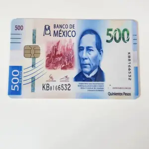 500 PESO BENITO JUAREZ DEBIT CARD STICKER