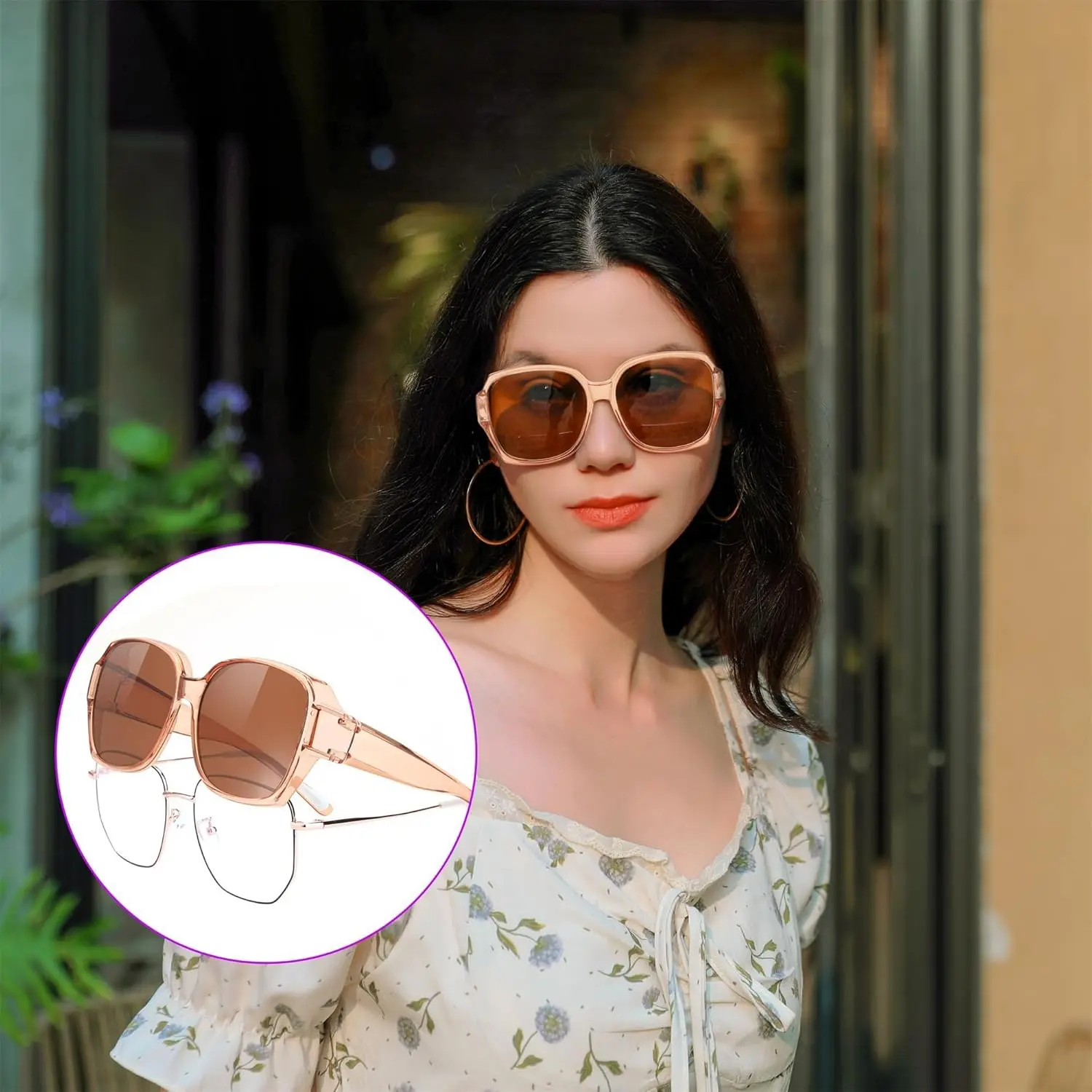 Oversized Polarized Sunglasses with UV Protection for Women Fashion Shades Fit Over Sunglasses for Women,Trendy Designer Style  main image 4