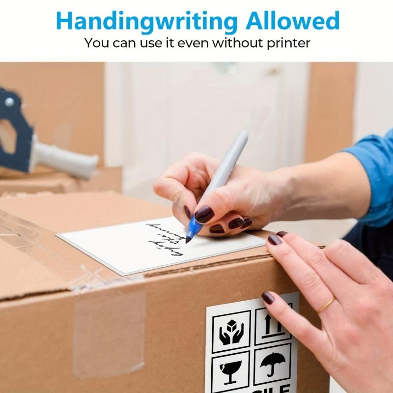 350/500pcss/Roll, 4"x6" Direct Thermal Shipping Label Compatible With Rollo, Brother, Zebra And Most Thermal Printer Perforated Postage Label Paper For MUNBYN, DYMO, JADENS