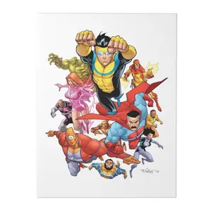 Invincible Themed Framed Posters - Mark Grayson & The Guardians Team Assemble Design for Bedroom, Gaming Room Home Decor