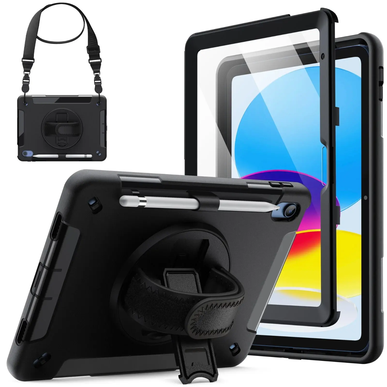 Tablet Case with Screen Protector for iPad (A16) 11th-10th Generation (2025-2022), Computer Tablet Accessory