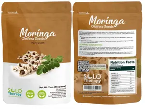 Moringa Seeds | 200 Seeds Approx. | Premium Quality | PKM1 | Edible | Planting | Moringa Oleifera| Malunggay | Semillas De Moringa | Drumstick Tree | Seeds from India (2 oz)