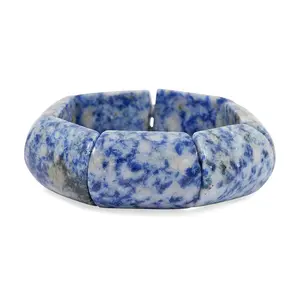 Sodalite 325.00 ctw Block Stretch Bracelet