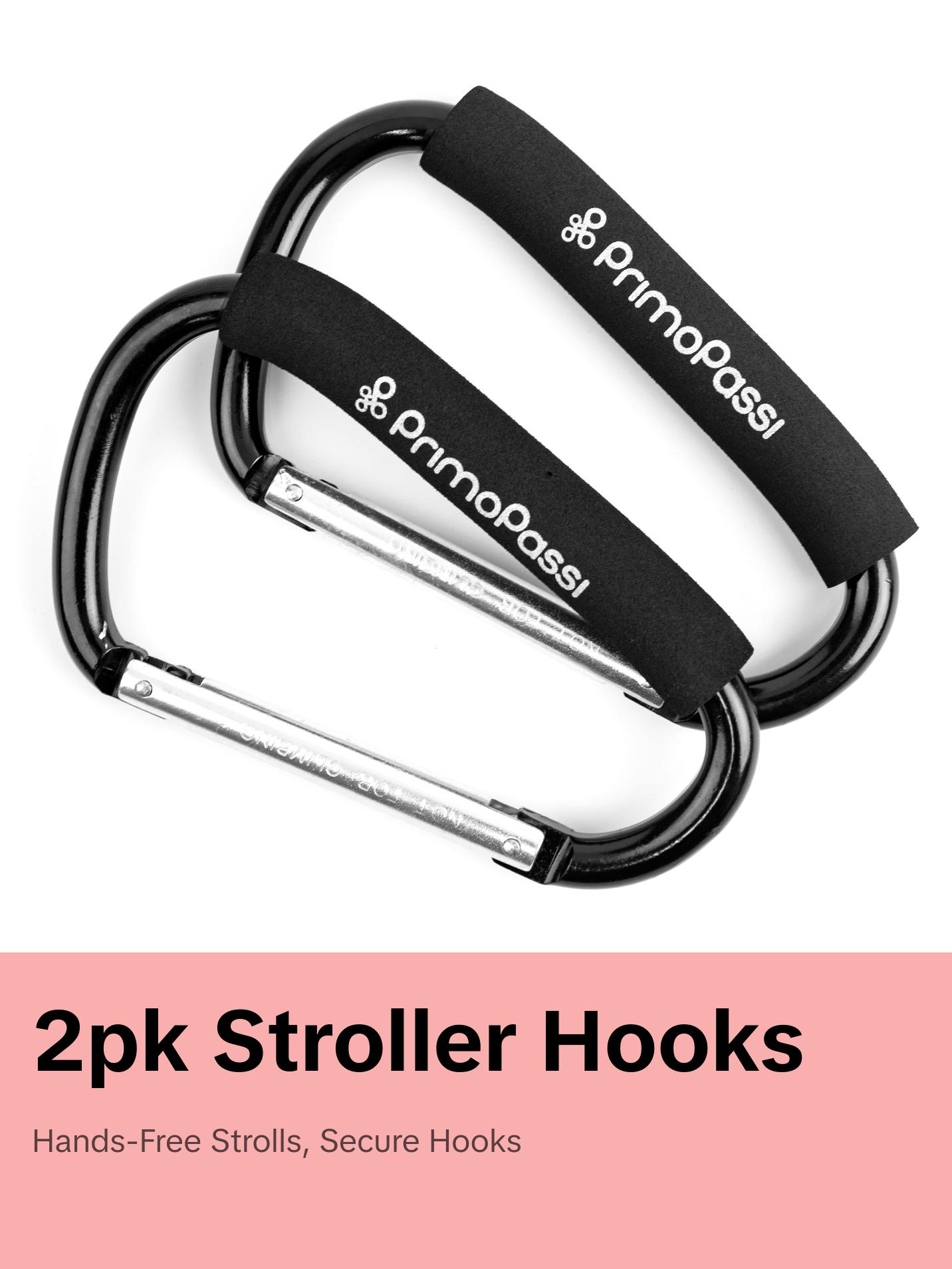 Primo Passi - 2Pk Large Stroller Hook, Black