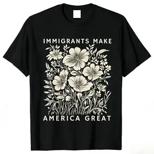 Immigrants Make America Great Oversized Unisex T-Shirt, Soft Washed Cotton Streetwear