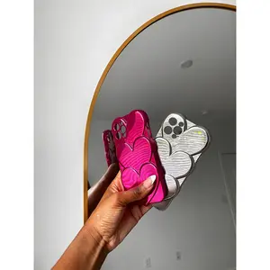 3D Heart Metallic iPhone Case