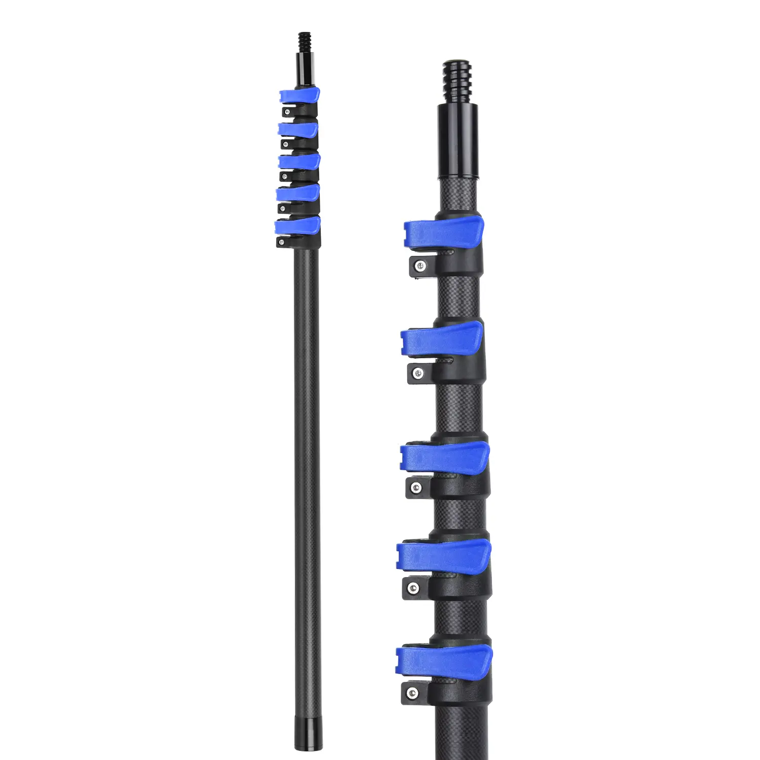 [SummerSales] D DOBEN Carbon Fiber Extension Pole for Cleaning Paint Roller 4.7-24FT Telescoping Paint Roller Extendable Pole Lightweight Sturdy Extension Poles with Universal Threaded Head Multi-Use Pole