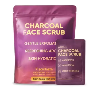 Charcoal Face Scrub for Deep Cleansing and Exfoliation with Activated Charcoal, Natural Extracts, and Essential Oils for Smooth, Refreshed Skin