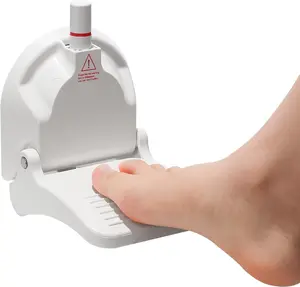 Shower Foot Rest for Shaving  with Upgraded  Suction Cup, Load Capacity 381 Pounds, No Drilling Non-Slip Bathroom Pedal, Pedicure Foot Rest, Shower Shaving  Aid, White, 3TH