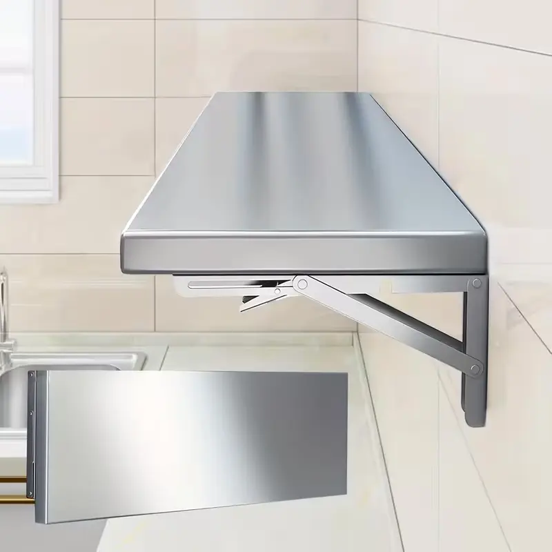 304 Stainless Steel Folding Table - Wall-Mounted Kitchen Storage Rack, Suitable for Living Room, Balcony (Power Tool Accessory for Tools & Hardware Use) Polishing Pads Set