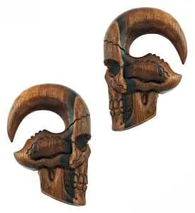 Skull Areng Wood Hangers Skull Areng Wood Hangers
