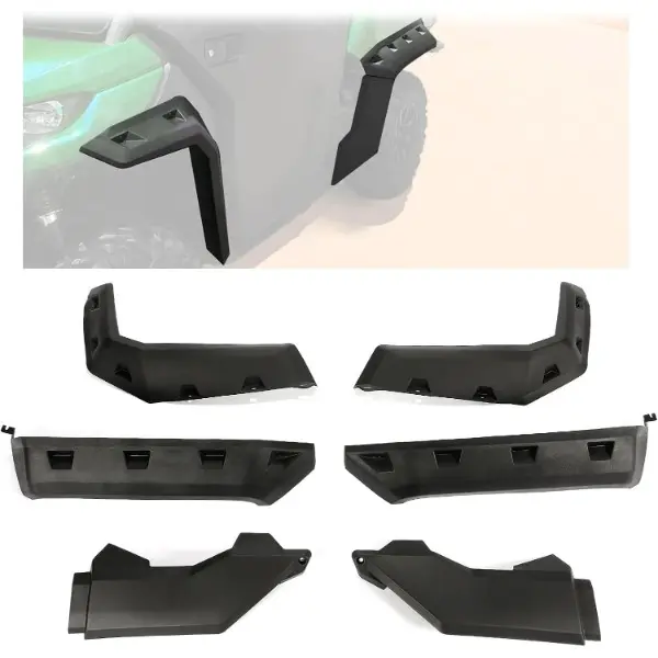 Fender Flares Compatible with 2016-2024 Can-Am Defender HD 5/ HD 7/ HD 8/ HD 10 MAX Replacement for 715006821 715002424 Front+Rear Mud Guards Splash Shield Guards