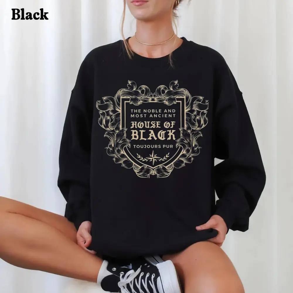 HP House of Black Noble and Most Ancient TShirt/Sweatshirt/Hoodie, Regulus Black & Bellatrix Lestrange Design, Potter-Inspired Universal Vacation Apparel, Magical Potterhead Style, Wizarding Gift