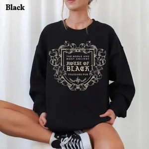 HP House of Black Noble and Most Ancient TShirt/Sweatshirt/Hoodie, Regulus Black & Bellatrix Lestrange Design, Potter-Inspired Universal Vacation Apparel, Magical Potterhead Style, Wizarding Gift