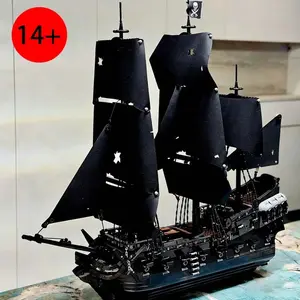 2026 New Simulation Pirate Ship Building Blocks, Large Sailboat Assembly Model, Educational Stress Relief Toy, Adult Kids Creative Birthday Gift