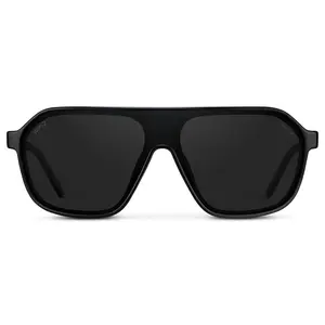 Ryder - Men's Polarized Flat Top Oversized Shield Sunglasses