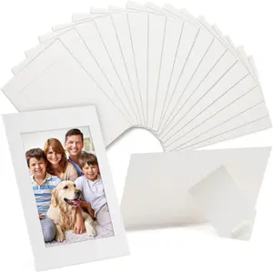 50 pack white paper picture frames for 4x6 inserts cardboard photo easels for diy classroom crafts
