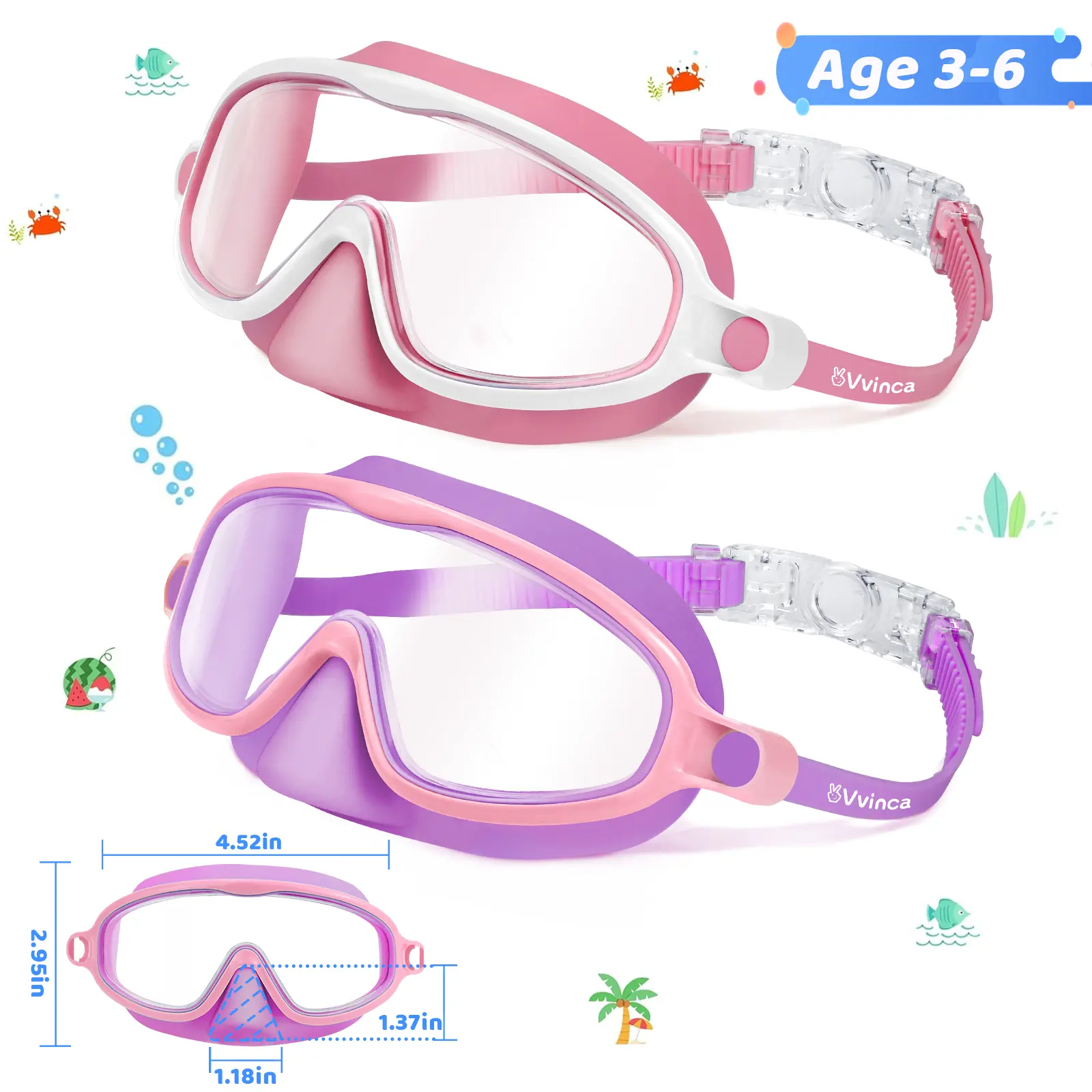 02-Hot Pink& Green（For kids 3-6）