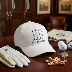Personalized Best Dad By Par Cap, Custom Name Best Grandpa By Par Hat, Fathers Day Golf Gift, Golf Lover Gift For Him, Dad Birthday Gift
