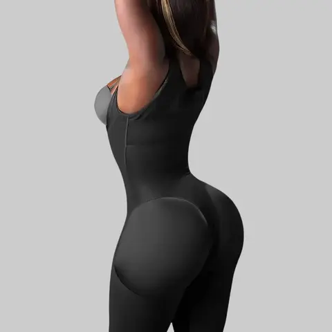 SNATCHED BODY Faja Colombiana Stage 1 Faja for Wide Hips and Booty Open Bust with Waist Shrinking Technology, No Rear Compression for Booty, Padded Straps - Comfort