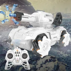 Remote Control Water Bomb Car, 360 Degree Rotating Armored Tank Car, RC Stunt Car, Interactive Toy for Boys, Birthday Gift