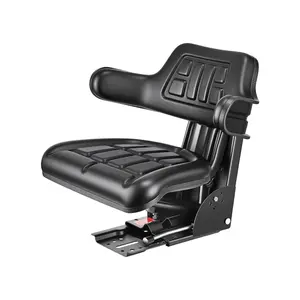 【FathersDayGift】 VEVOR Universal Forklift Seat Wrap Around, Universal Tractor Seat with Micro Switch, Adjustable Tractor Suspension Seat with Tilt Fits for John Deere, Ford, Massey Ferguson, New Holland Tractor
