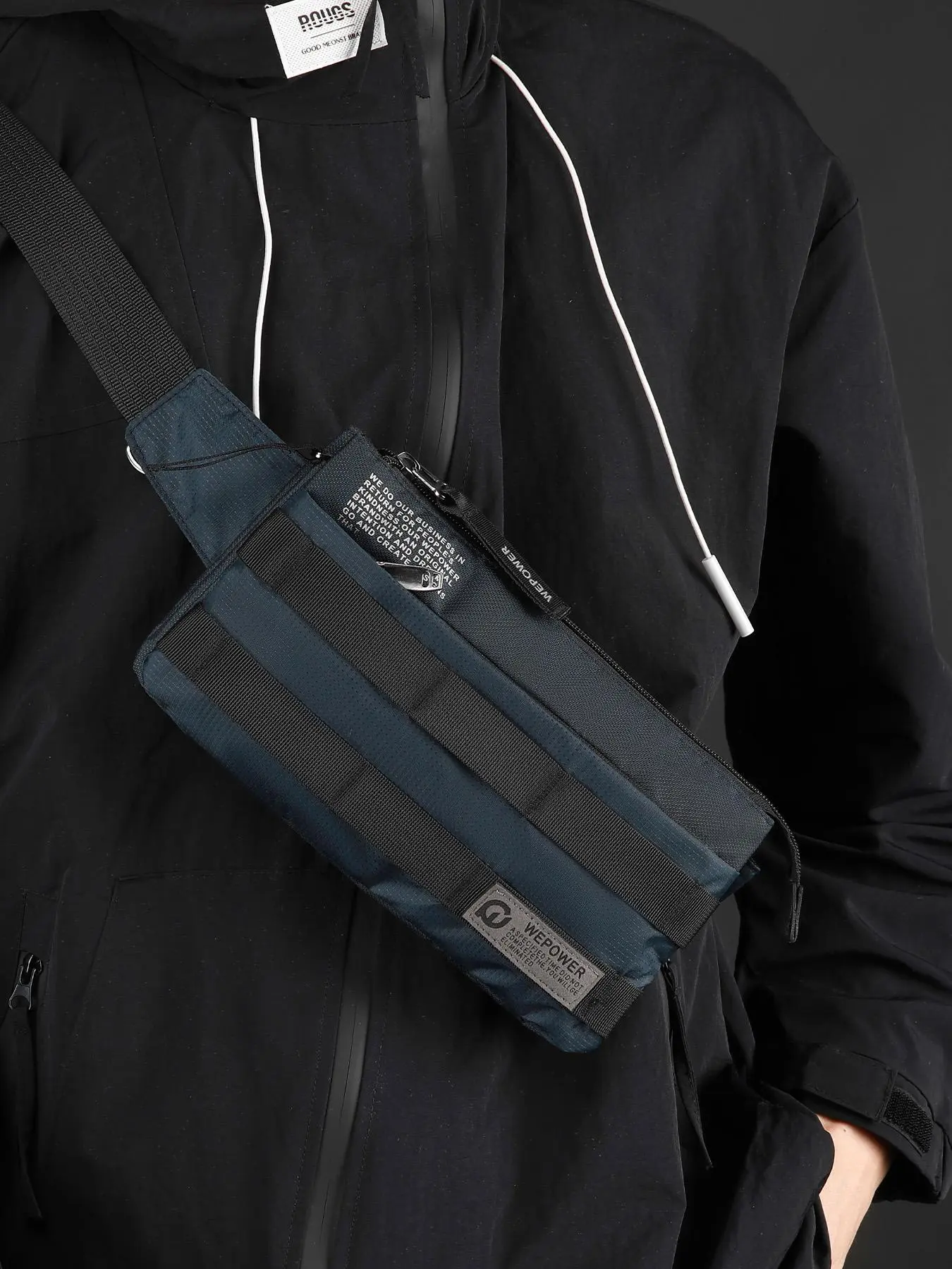 Men's Multifunctional Crossbody Bag, Fashionable Casual Zipper Shoulder Sling Bag for Daily Commuting, Work & School, Versatile Waist Pack