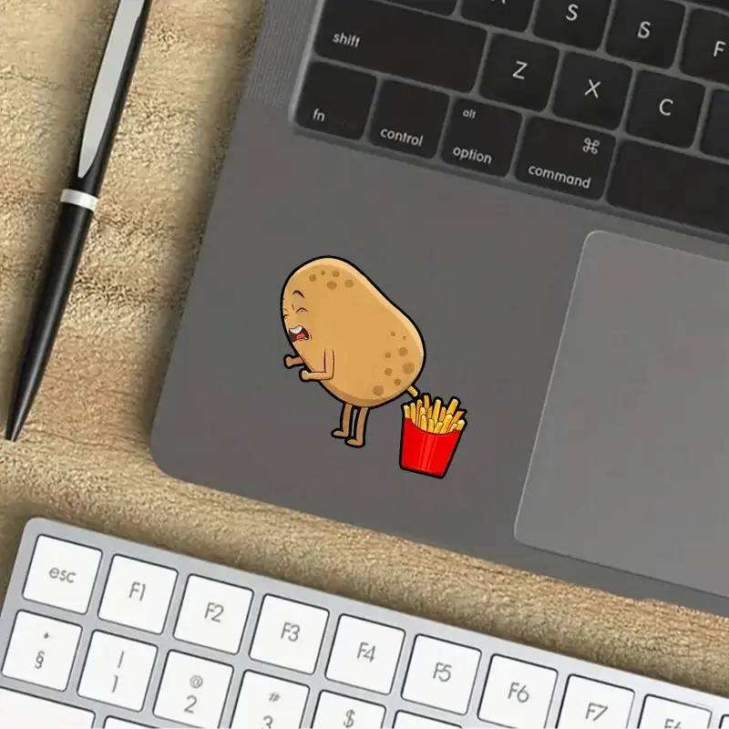 Funny Potatoes and French Fries Cartoon Sticker - Perfect for iPad, Phone Case, Bottle, Book, Laptop, Notebook, Car Window, Diary, Desk & Suitcase
