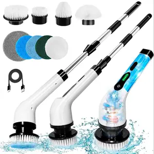 9-in-1 electric cleaning brush, handheld, multi-functional, long-handled, retractable electric brush, electric mop